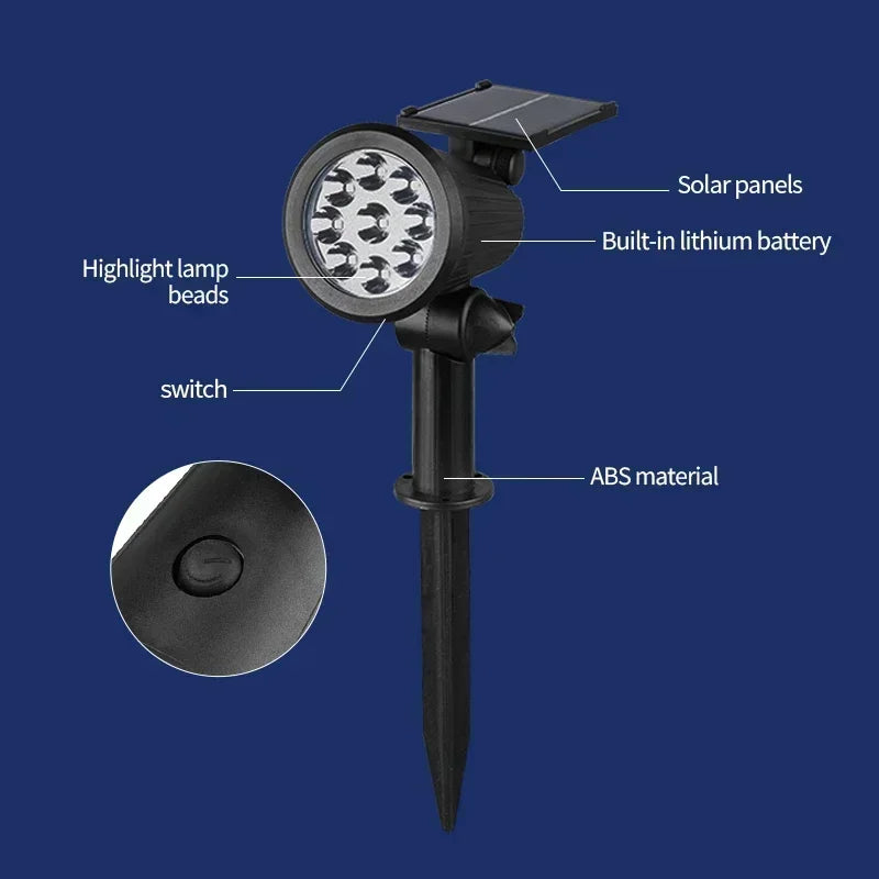 Solar 9-LED Pathway Light