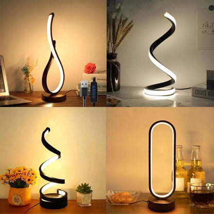 Spiral LED Night Light (3-Color Dimmable)