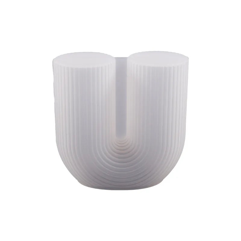 U-Shape Striped Arch Silicone Mold for Candle Making