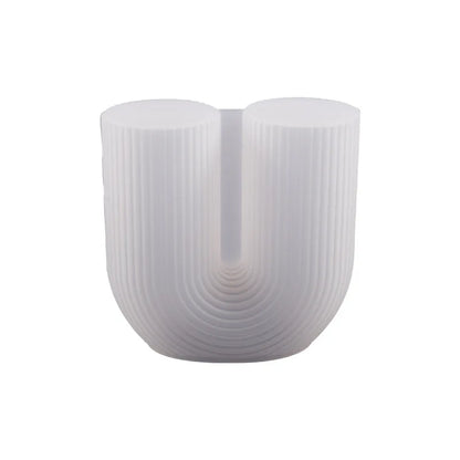U-Shape Striped Arch Silicone Mold for Candle Making