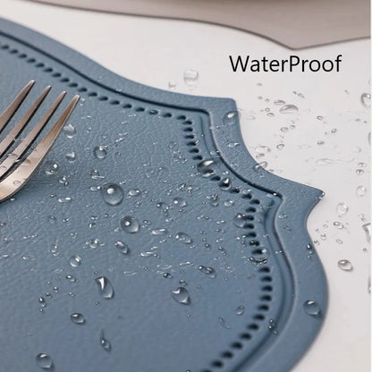 Luxury Nordic Faux Leather Placemats