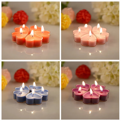 Heart-Shape Scented Aromatic Candle Set – 9-Piece Gift Edition
