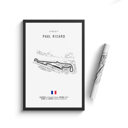 Vintage F1 Circuit Canvas Print