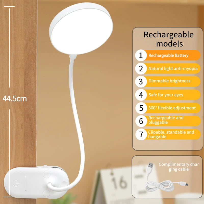 Foldable LED Clamp Desk Lamp