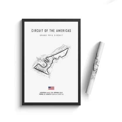 Vintage F1 Circuit Canvas Print