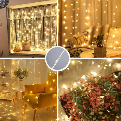 LED Curtain Fairy Lights with Remote Control — Transform Any Space Into Magic