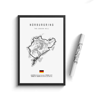Vintage F1 Circuit Canvas Print