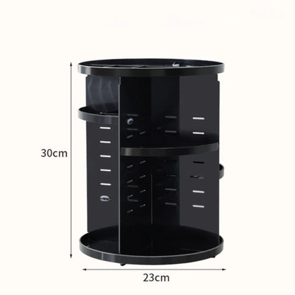 360° Rotating Acrylic Makeup & Skincare Organizer Carousel