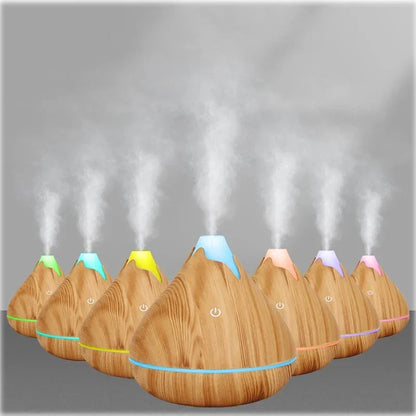350 ml Wood-Grain Aroma Diffuser