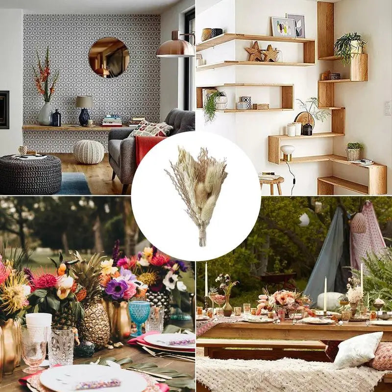 6-Piece Mini Natural Dried Flower Bouquets