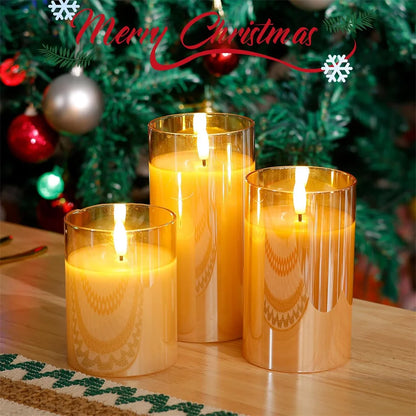 Flameless LED Wax Candles with Remote & Timer