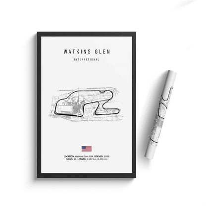Vintage F1 Circuit Canvas Print