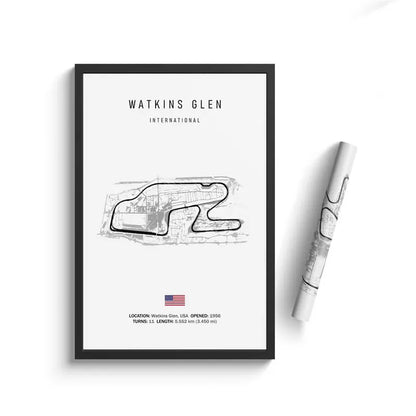 Vintage F1 Circuit Canvas Print