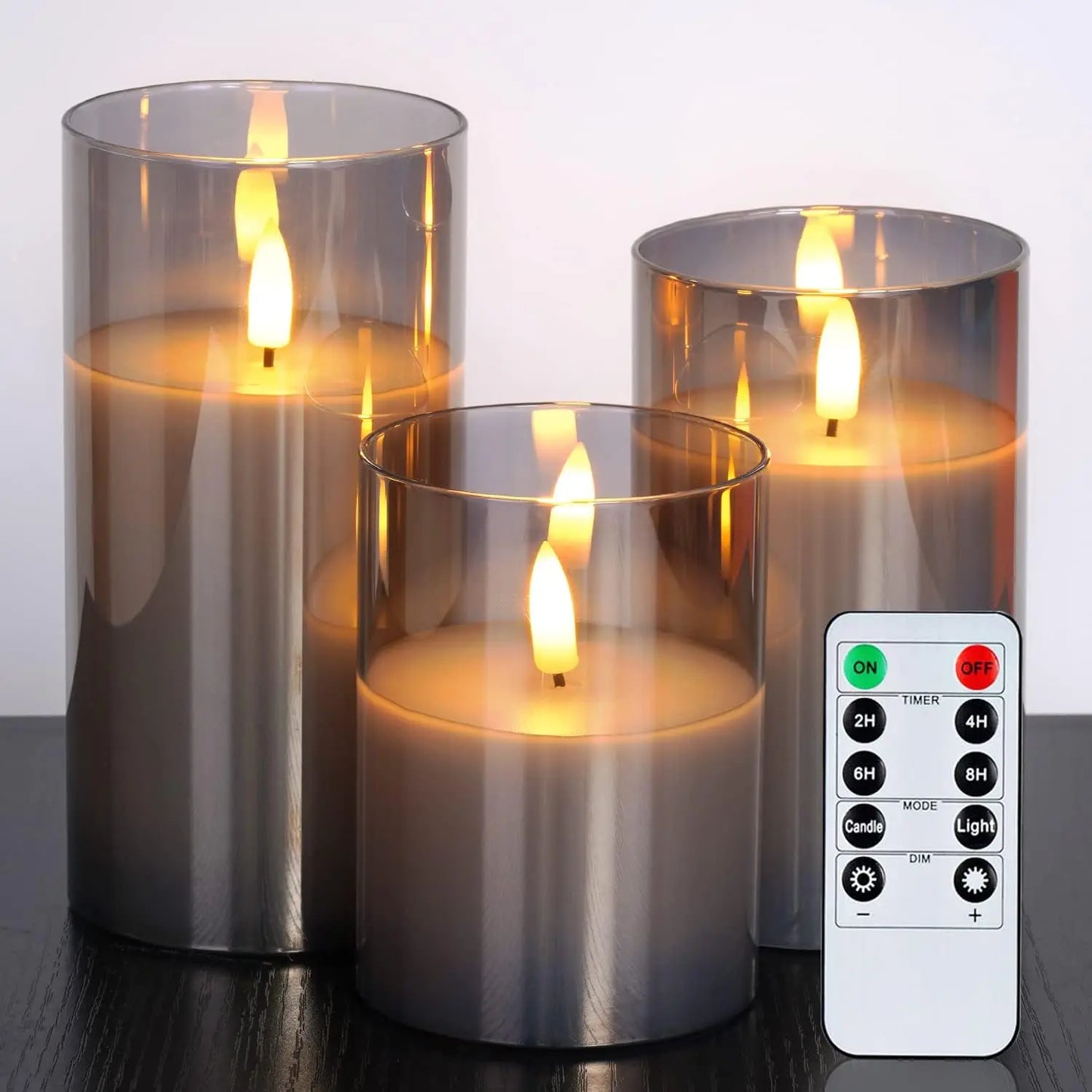 Flameless LED Wax Candles with Remote & Timer