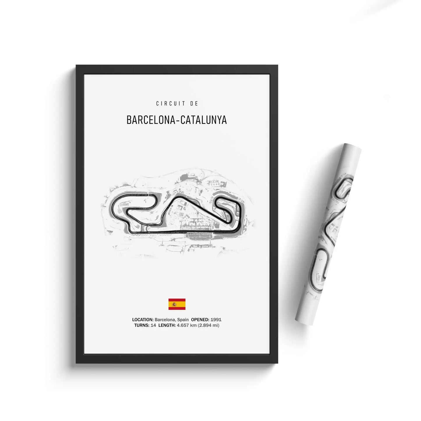 Vintage F1 Circuit Canvas Print