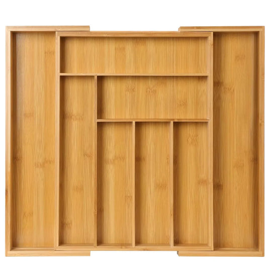 Adjustable Expandable Bamboo Drawer Organizer – Multipurpose Storage Solution