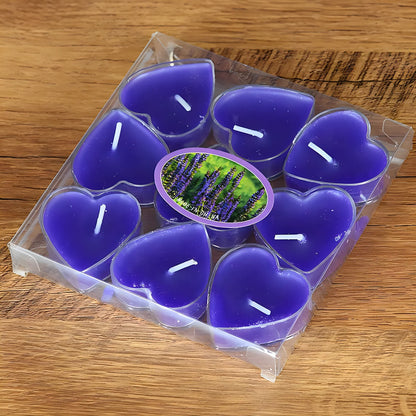 Heart-Shape Scented Aromatic Candle Set – 9-Piece Gift Edition