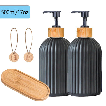 Soap Dispenser Bottle Set